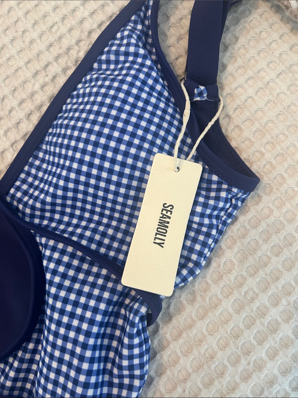 NWT seamolly gingham swimsuit - Picture 5 of 6